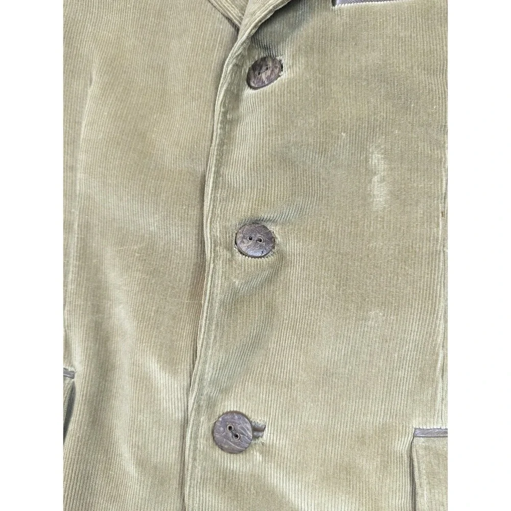 Vintage Cortefiel Jacket Mens 39 Brown Corduroy Western Blazer Sport Coat Cowboy